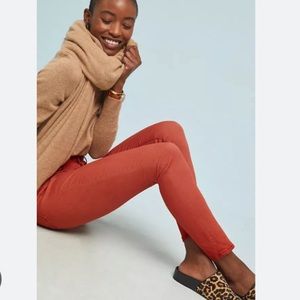 Anthropologie AG The Abbey Sateen High-Rise Skinny Ankle Jeans